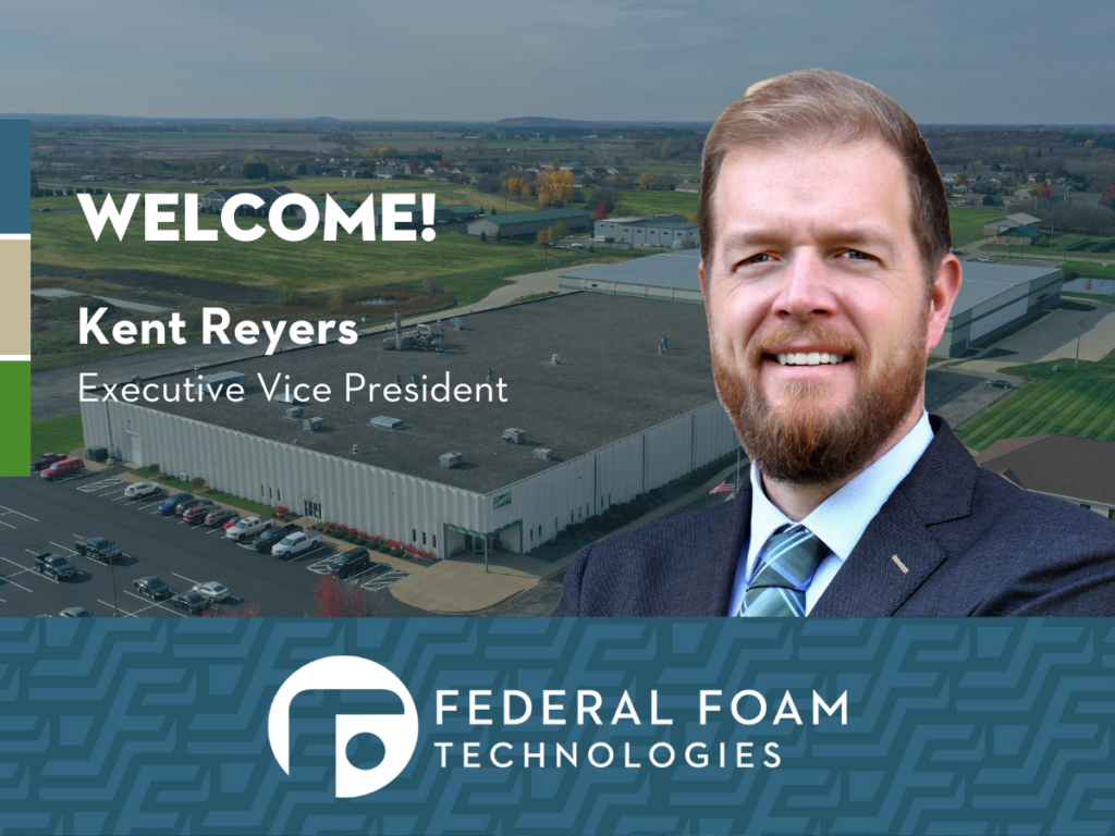 Kent Reyers on background of Federal Foam aerial